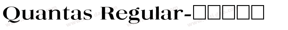 Quantas Regular字体转换